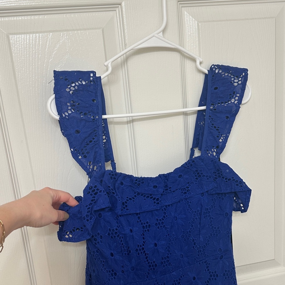 Lulu's Royal Blue Lace Dress